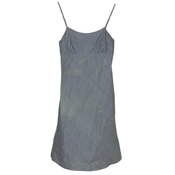 FLAWED Dosa 100% Silk Babydoll Slip Dress Striped Women Size 1 - Picture 1 of 6